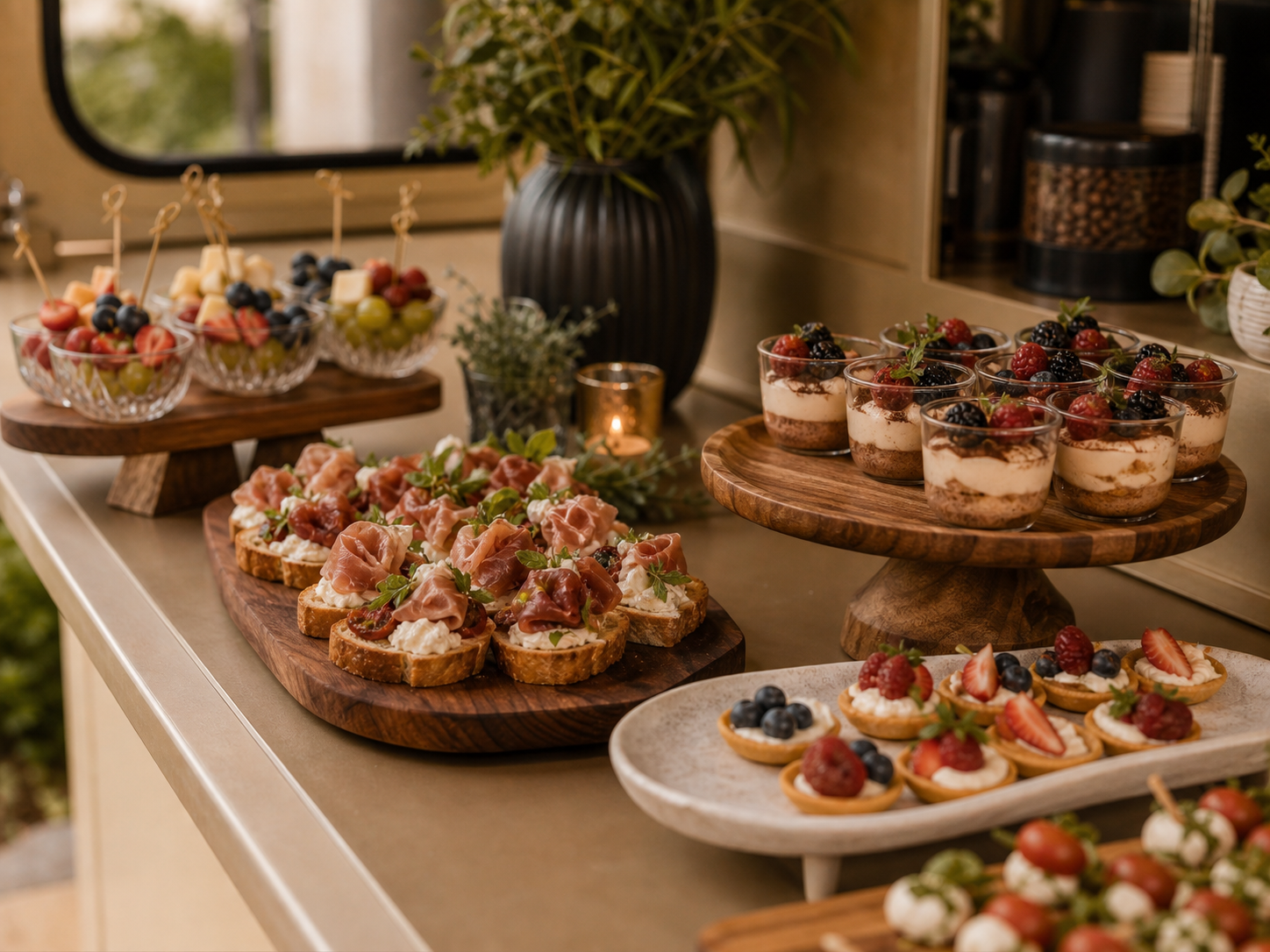 Feine Snacks und kleine Haeppchen fuer Events